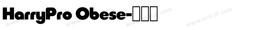 HarryPro Obese字体转换
